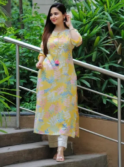 Floral Print Viscose Rayon Dress