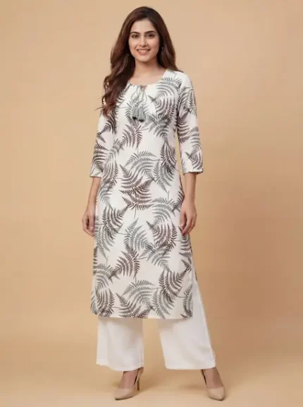 Floral Print Cotton Kurti